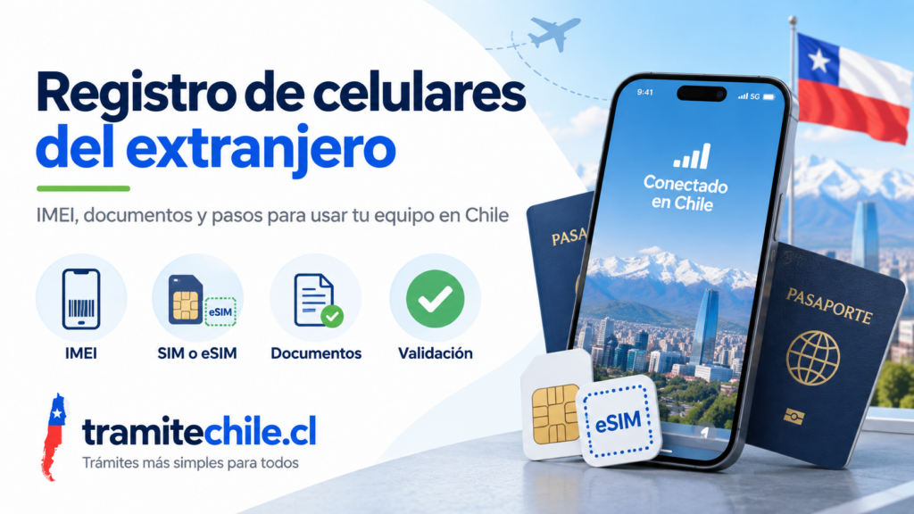 Cómo registrar celulares traídos del exterior en Chile