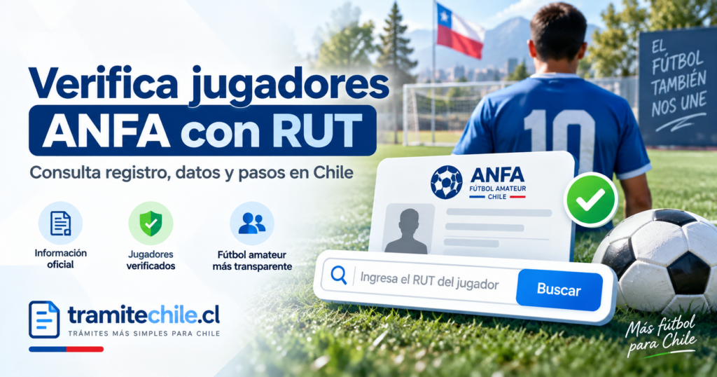 Cómo consultar jugadores ANFA por RUT en Chile