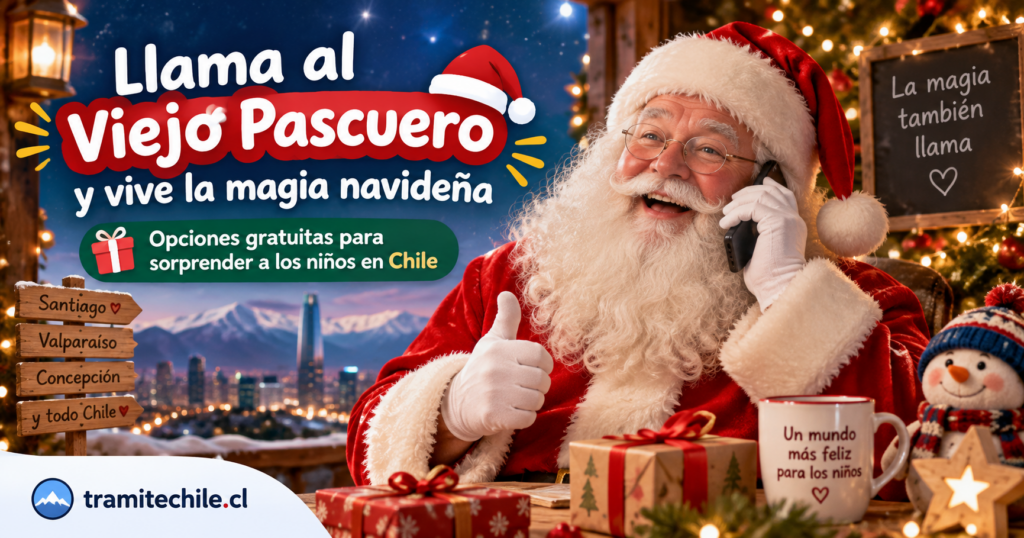 Cómo llamar gratis al Viejito Pascuero en Chile