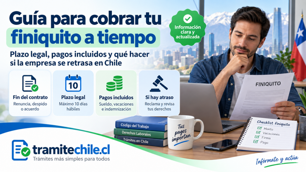 Cuánto demora el pago del finiquito en Chile y cuál es el plazo legal