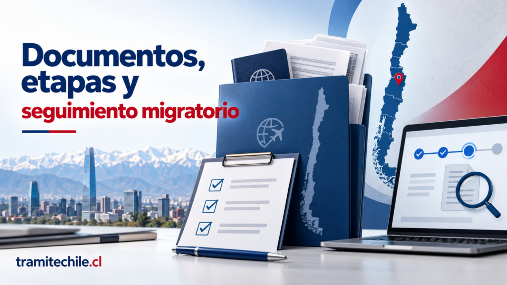 Documentos y seguimiento de una solicitud migratoria para establecerse en Chile