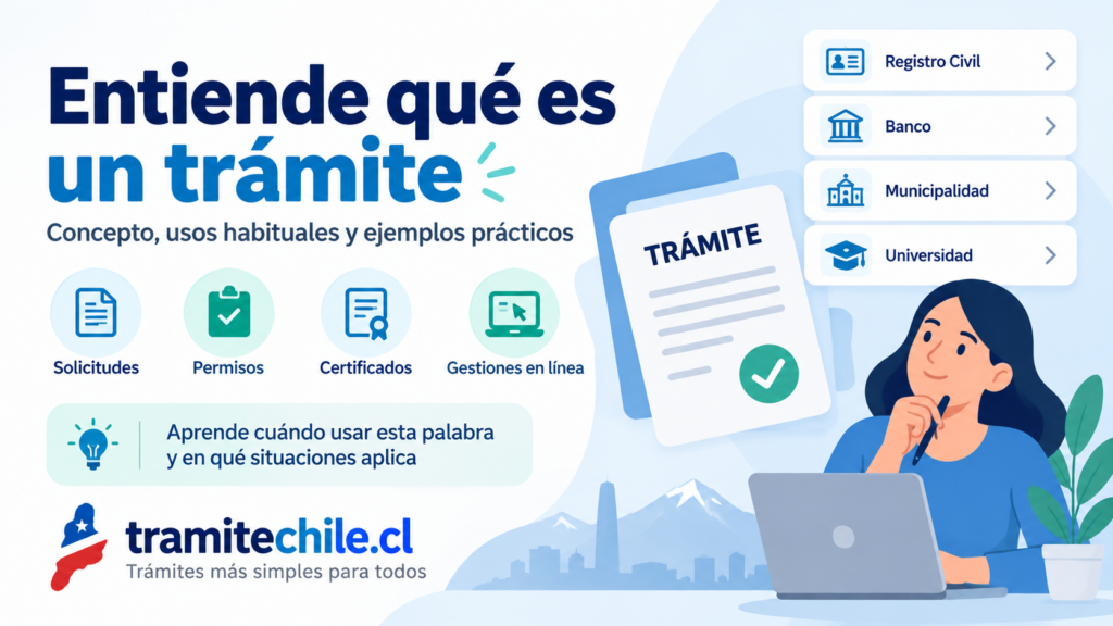 Qué significa trámite